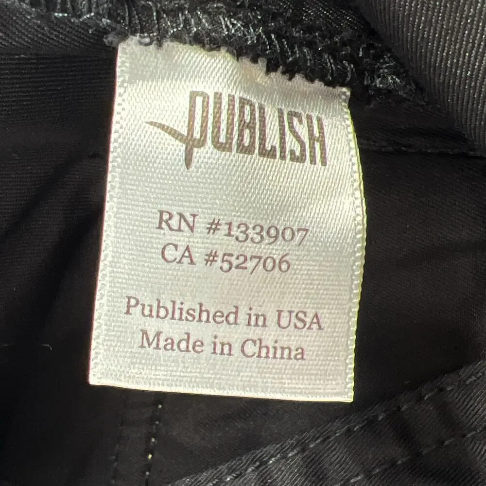 Publish Log Pants olive black color block